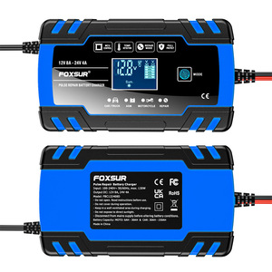 Chargeur de batterie intelligent à impulsions 12V/24V 8A pour <span class=keywords><strong>voiture</strong></span> et moto - Compatible avec les prises UK et EU - Product Image 2