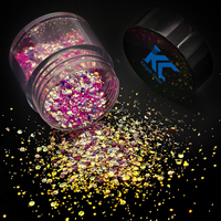 Paillettes métalliques en forme de bulles épaisses pour l'artisanat en résine époxy, non toxiques, écologiques, tailles de 1/4 à 1/1000 pouces pour les gobelets