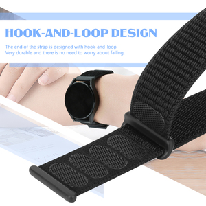 Bracelet de montre en nylon à libération rapide 16 mm pour hommes et femmes, bracelet de remplacement réglable en nylon Solo Loop 16 mm, deux sections en nylon - Product Image 2