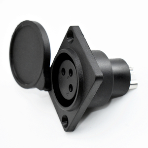 Xlr 3pin מארז נשיים לוח רכוב מתאם הלחמה מחברים עמיד למים עבור מיקרופון כוח - Product Image 4