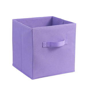 장난감 의류 및 책 용 손잡이 보관 상자이있는 접이식 패브릭 보관 큐브 - Product Image 5