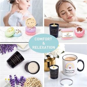 Regalos de Recuperación para Mujeres, Personalizados y Únicos, Regalos para Sentirse Mejor Después de la Cirugía, Pensando en Ti, con Manta y Vaso Térmico para Café - Product Image 4