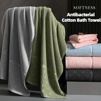 Ensemble de serviettes de bain en coton tissé écologique de luxe, couleur unie de haute qualité, 100% coton, poids élevé, usage domestique, vente en gros