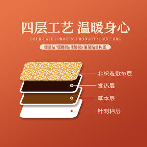 Patch chauffant pour le cou au gingembre et à l'armoise, auto-chauffant aux herbes, 3-6 heures, tous types de peau, pratique pour soulager les douleurs cervicales - Product Image 3