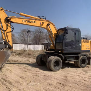 Pelle sur roues Hyundai 150w-7 à haut rendement Original Japon Multifonctionnel En bon état Utilisé Hyundai 60w 120w 210w150w Vente - Product Image 1