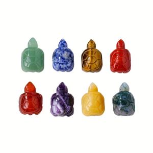 Venta al por Mayor de Tortugas de Cristal Natural Talladas a Mano en Diversos Materiales para Decoración y Regalo - Product Image 2