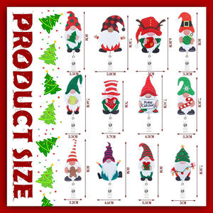 Nouveau design de bobine d'insigne de rétracteur de flocon de neige cadeau de Noël pour accessoires de porte-badge - Product Image 6