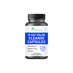 Pilules de gestion du poids bio à formule végétale OEM en gros pour augmenter les niveaux d'énergie, favoriser la digestion et nettoyer le côlon en 15 jours - Product Image 1