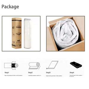 Hotel muebles modernos diseños King Queen doble tamaño completo colchón de bobina de bolsillo de espuma viscoelástica colchón ortopédico personalizado - Product Image 6