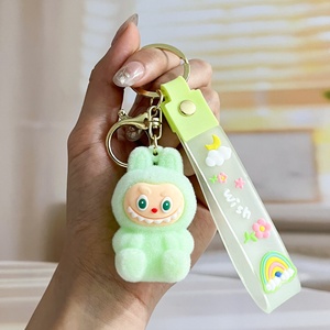 New Cute 3D Keychain Doll Student <b>Backpack</b> Pendant Grab Doll Machine Plush Cartoon <b>Mini</b> Anime Keychain - Product Image 6
