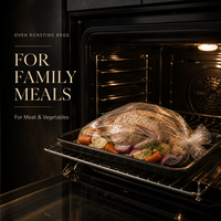 Sacs de cuisson personnalisés imprimés en héliogravure pour la cuisson au four de dinde et de poulet, utilisables au micro-ondes pour la cuisine domestique