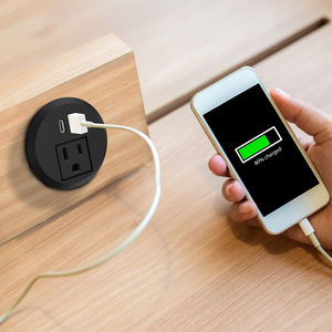 20W Pd Snel Opladen Thuis Werkruimte Flush Mount Power Strip Bureau Verzonken Power Grommet Desktop Power Grommet Stopcontact - Product Image 5