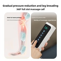 Appareil de massage par pression d'air, enveloppes de compression pour les jambes, bottes de massage, machine de relaxation pour les mollets et les pieds avec fonction de chaleur
