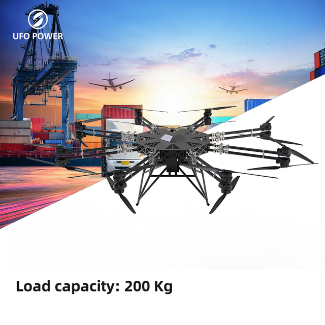 200kg Industrial Heavy-Lift Solution: Cargo UAV, 16-Propeller Stable Flight, 30min for Transport & Rescue