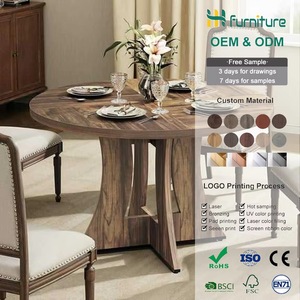 Cross-border <b>extendable</b> <b>wooden</b> round <b>dining</b> <b>table</b>, customizable home kitchen minimalist style multi-functional <b>dining</b> <b>table</b> and - Product Image 4