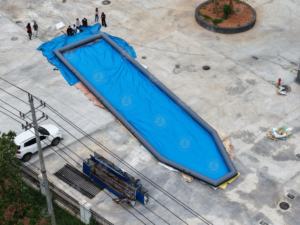 Dock gonflable pliable <span class=keywords><strong>pour</strong></span> jet ski, stockage et transport faciles, quai sec gonflable <span class=keywords><strong>pour</strong></span> les activités nautiques - Product Image 6