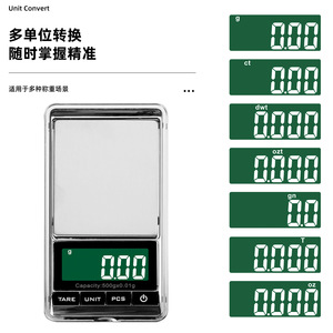 Electronic Balance Scale 500g x 0.01g LCD Display Portable Jewelry Scale for Gold and Precious Metals - Product Image 1