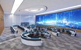 Console de commande de sécurité intelligente-Bureau métallique personnalisable avec technologie intégrée pour les salles de contrôle et les centres d'opérations