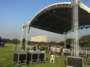 Sistema de armazón de techo de aleación de aluminio, armazón de techo de aluminio con pernos de escenario, armazón de iluminación para conciertos, escenario móvil para conciertos - Product Image 3