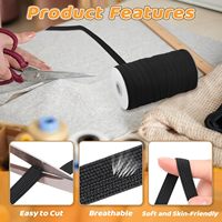 Bande élastique DIY, sangle, corde, haute élasticité, latex, couture, broderie, sangle plate en polyester tressé rayé 3 mm