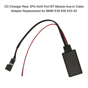 <span class=keywords><strong>M</strong></span>ódulo BT con Puerto AUX Trasero de 3 Pines para Reproductor de CD, Adaptador de Cable Auxiliar de Repuesto para BMW E39 E46 E53 X5 - Product Image 4