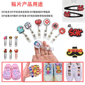 Accesorios para Zapatos de PVC con Diseño de Pato de Dibujos Animados, Hebilla Desmontable, Adornos DIY, Unisex, <span class=keywords><strong>Xiami</strong></span> XH-732 - Product Image 3