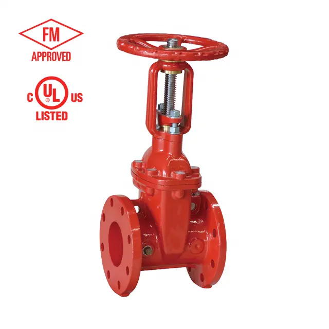 Fire Fighting UL FM Approved Ductile Iron Valves Manufacture 2" - 12" Flanged x Grooved OS Y GATE VALVE