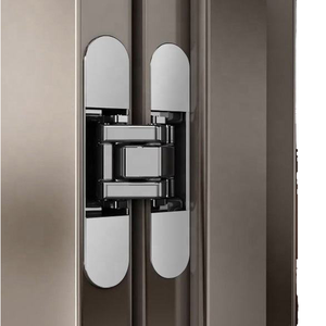 مفصلات خشبية مخفية حديثة من سبائك الزنك بتصميم ثلاثي الأبعاد مفصلة غير مرئية ناعمة - Product Image 1