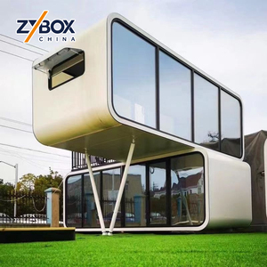 ZYBOX Casa Prefabricada de Dos Pisos Tipo Cabaña Apple para Exteriores con Balcón, Venta al Por Mayor Directa de Fábrica - Product Image 3