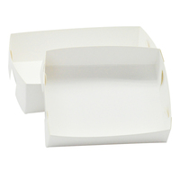 Plateaux en carton de qualité alimentaire Plateau à collation en papier Emballage pour tarte Bateau en papier Plateau à emporter pour aliments frits