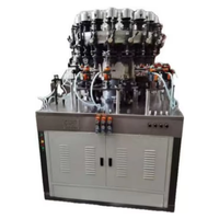 Machine à fileter les bocaux en verre à chauffage par flamme verticale, 12 à 18 stations, pour le formage de cols à vis à large ouverture pour bocaux de miel, bougies, épices et aliments