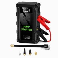 Démarreur portable avec compresseur d'air, gonfleur de pneus, booster de batterie de voiture d'urgence, batterie externe pour SUV, camion, assistance routière