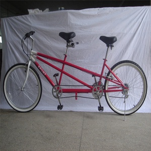 Vélo tandem noir à <span class=keywords><strong>2</strong></span> <span class=keywords><strong>places</strong></span>, 26 pouces, pour la location, idéal pour les voyages en famille et les excursions touristiques - Product Image 2
