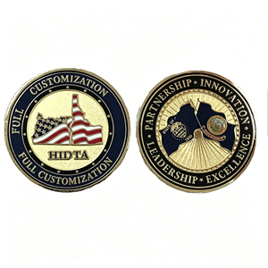 เหรียญที่ระลึกสังกะสีแบบกำหนดเอง คุณภาพสูง ขอบเพชร เคลือบ UV แสดงถึงคุณค่าขององค์กรและภูมิภาค ไม่มีสินค้าในสต็อก - Product Image 5