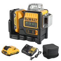Niveau laser industriel autonivelant DW089LG, 12 lignes 3D à 360 degrés, vertical, batterie lithium 12V, laser vert horizontal, intérieur/extérieur
