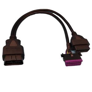 Personalizable OBDII OBD2 1 macho 2 hembra divisor Y Cable de extensión para varios modelos de máquinas electrónicas de automóviles de goma - Product Image 4