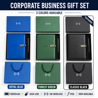 Coffret Cadeau d'Entreprise de Luxe A5 en Cuir PU Gravé, Rechargeable, avec Bloc-Notes à Chargement Sans Fil et Stylo – Vente en Gros pour Étudiants et Enseignants