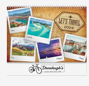 Calendriers muraux spirales personnalisés Lets Travel 2027, cadeau promotionnel, vente en gros, entreprise, thème <span class=keywords><strong>aventure</strong></span> 12 mois - Product Image 4