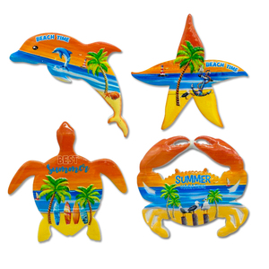 Aimant de réfrigérateur personnalisé en résine 3D imprimée sur mesure, tortue de plage, souvenir de <span class=keywords><strong>Malte</strong></span>, Valletta - Product Image 2