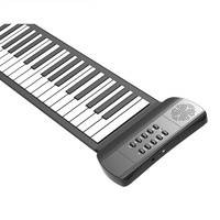 Wholesale Cheap Price Digital 61 Keys Portable Folding Keyboard Students Adults Beginner Roll up Piano