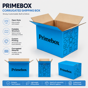 Cajas de Cartón Corrugado Personalizadas para Envío, Impresión Exterior en Kraft, Cajas Interiores de Almacenamiento, Logotipo Personalizado para Embalaje de Transporte de Productos de Comercio Electrónico - Product Image 3