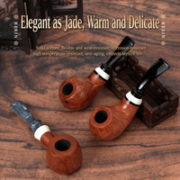 Porte-cigarette en bois Futeng, en bois de rose, avec chambre à fumée, laqué, classique, portable et réutilisable