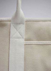 Custom Logo Large Weekend Women Fashion School <b>Handbag</b> Canvas Cotton Shopping Tote Bag - Product Image 3