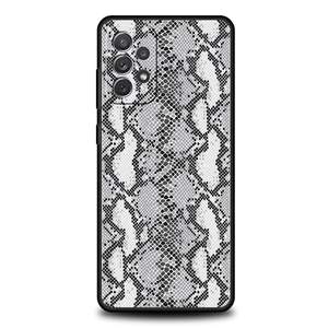 Bonita funda de teléfono de piel de serpiente de lujo para <span class=keywords><strong>Samsung</strong></span> A51 A71 A21S A12 A15 A25 A31 A41 A52 A32 A23 A33 A53 <span class=keywords><strong>A73</strong></span> A03S A05S A13 5G cubierta - Product Image 3