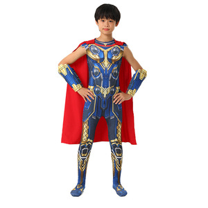 Disfraz de <span class=keywords><strong>Thor</strong></span> para Adultos, Estilo Love and Thunder, Mono de Cosplay con Capa Roja, Traje de Superhéroe de Halloween para Hombre - Product Image 4