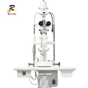 ML-350 옵토메트리아 람파라 드 헨디두라 빔 스플리터 슬릿 램프 5 배율 광학 병원 안과 장비 - Product Image 1