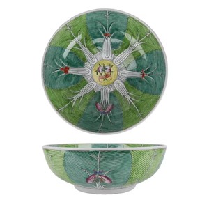<span class=keywords><strong>Vaso</strong></span> da terra decorativo Art Déco in porcellana fatto a mano, grande, verde e bianco con motivo Bok Choy - Product Image 4