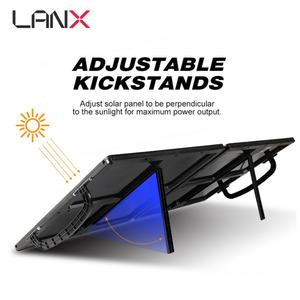 Alta tasa de conversión portátil 30W 60W 120W 180W 240W 300W Sistema solar Carga de estación solar Paneles solares plegables para el hogar al aire libre - Product Image 2