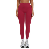 Pantalon de yoga taille haute long sans coutures gênantes, extensible et moulant, idéal pour tonifier les fessiers