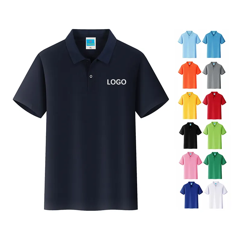 Kaus seragam sekolah Chinjane grosir kaus produsen anak laki-laki & kaus Polo t-shirt Golf anak-anak Logo kustom katun kosong